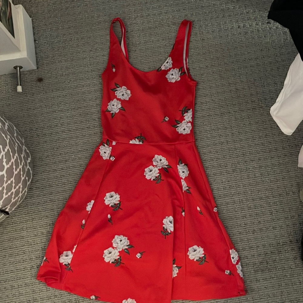 Red Floral Dress